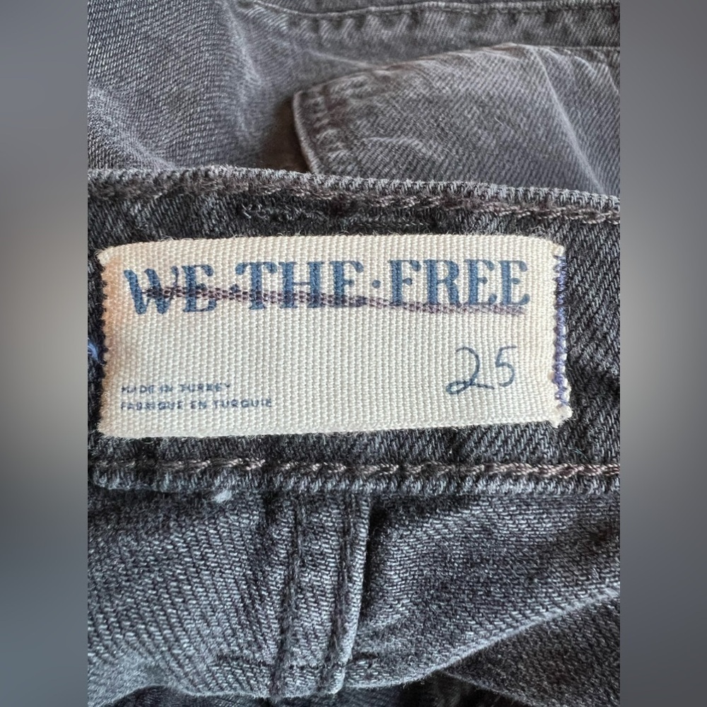 We The Free Free People Womens Jeans Unknown Reasons Moto Straight Boyfriend 25 - Picture 9 of 14